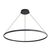 Golden 5460-71 SNB - Golden Lighting Veritas Integrated LED 71in Chandelier in Sand Black